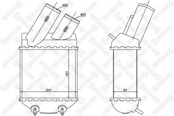 Intercooler, compresor