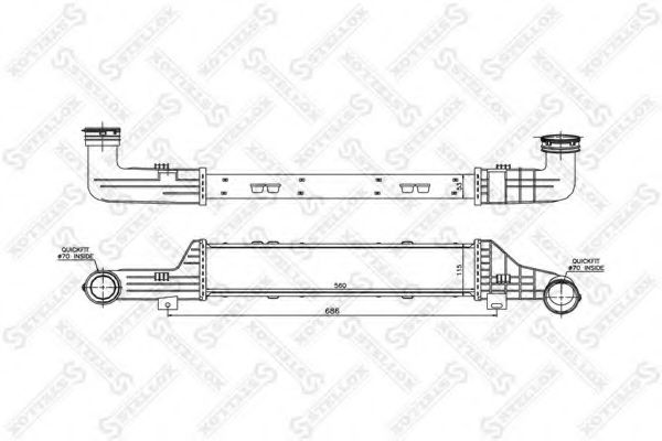 Intercooler, compresor