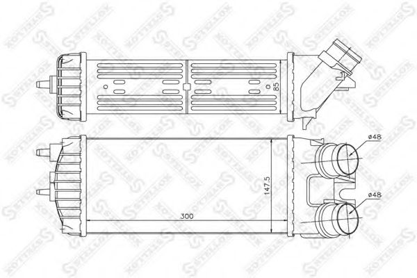 Intercooler, compresor