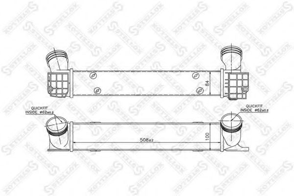 Intercooler, compresor