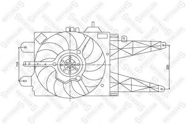 Ventilator, radiator