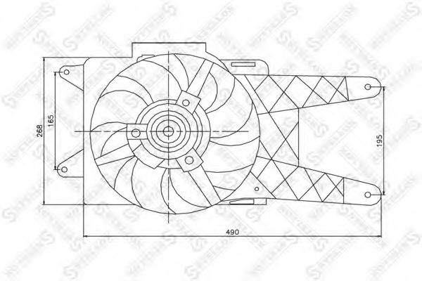 Ventilator, radiator