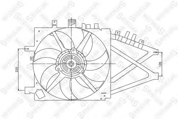 Ventilator, radiator