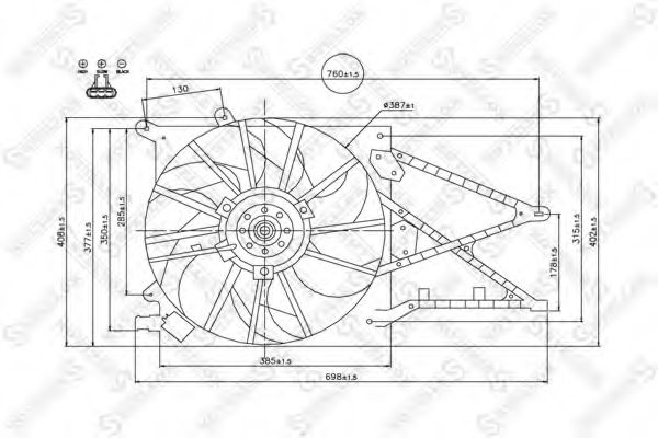 Ventilator, radiator