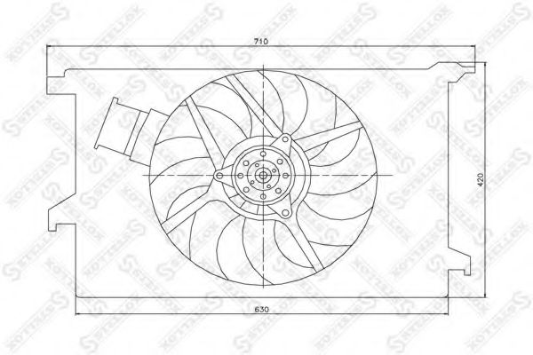 Ventilator, radiator
