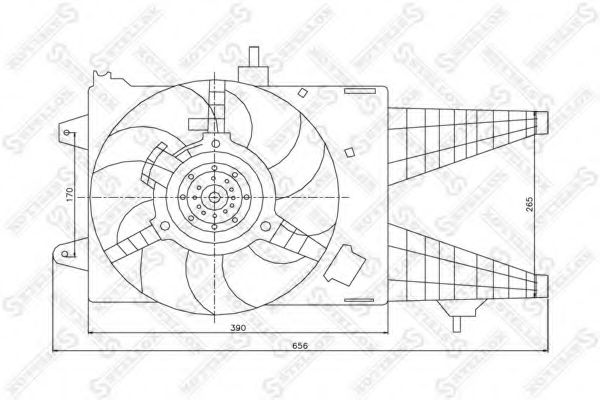 Ventilator, radiator