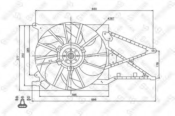 Ventilator, radiator