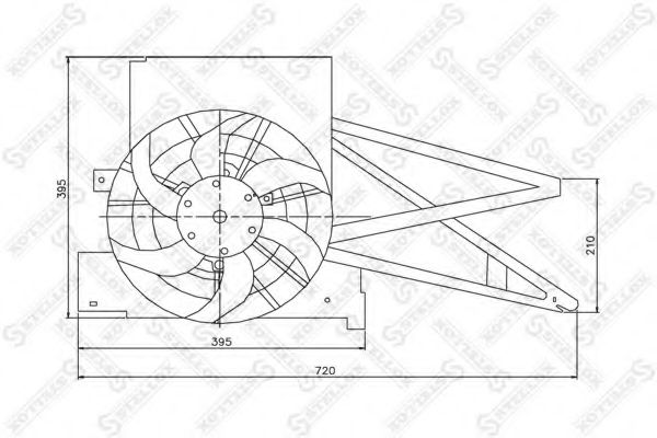Ventilator, radiator