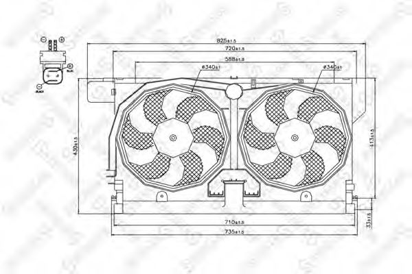 Ventilator, radiator