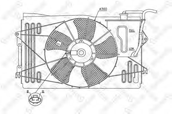 Ventilator, radiator