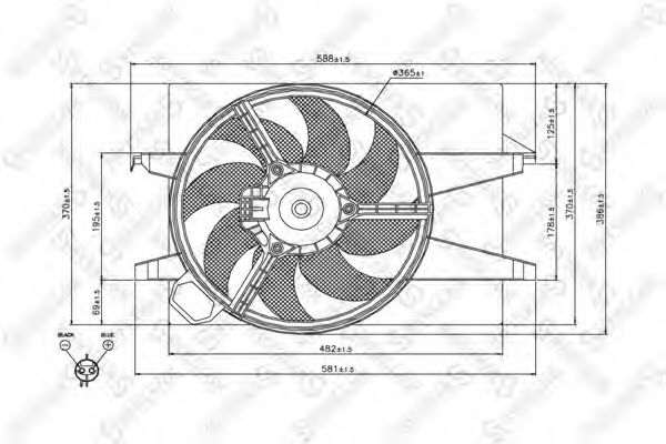 Ventilator, radiator