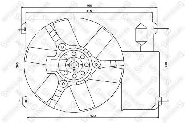 Ventilator, radiator