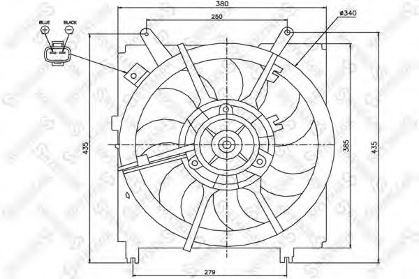 Ventilator, radiator