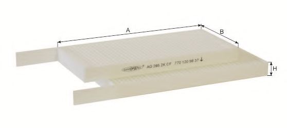 Filtru, aer habitaclu