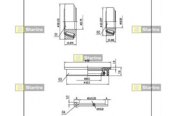 Set rulment roata