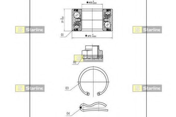 Set rulment roata