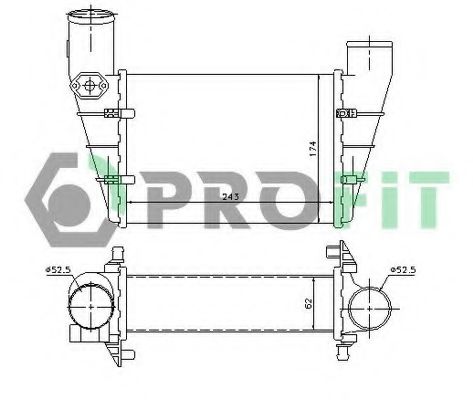 Intercooler, compresor