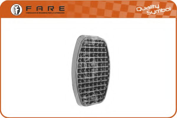 Acoperire pedala, pedala frana