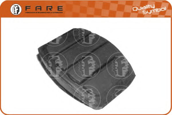 Acoperire pedala, pedala frana