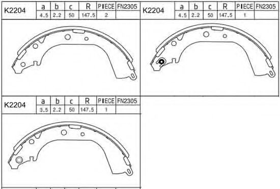 Set saboti frana