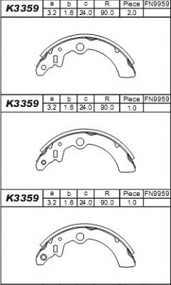 Set saboti frana