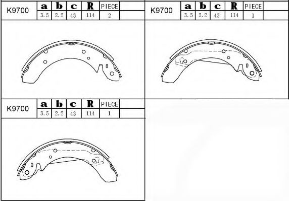 Set saboti frana