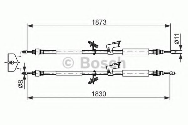 Cablu, frana de parcare