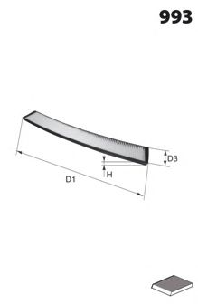 Filtru, aer habitaclu