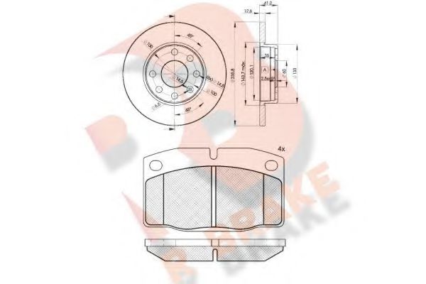 Set frana, frana disc