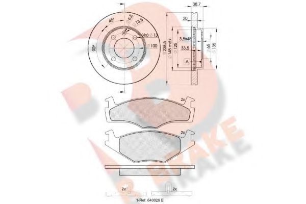 Set frana, frana disc