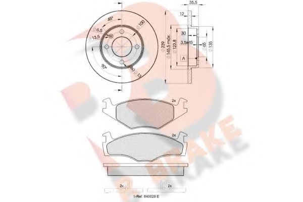 Set frana, frana disc