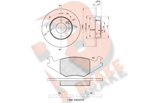 Set frana, frana disc