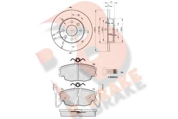 Set frana, frana disc