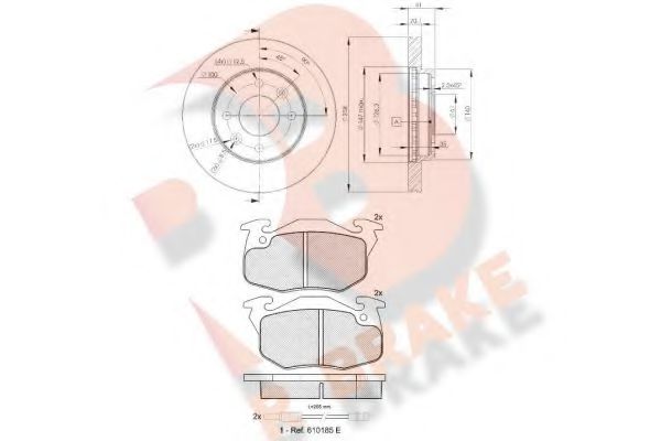 Set frana, frana disc