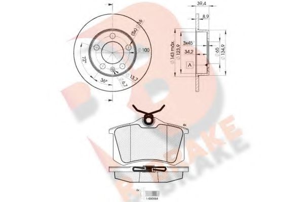 Set frana, frana disc