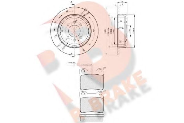 Set frana, frana disc