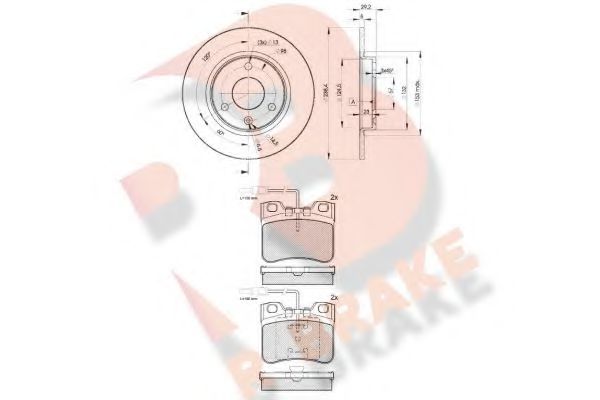 Set frana, frana disc