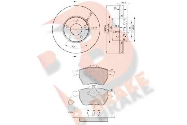 Set frana, frana disc