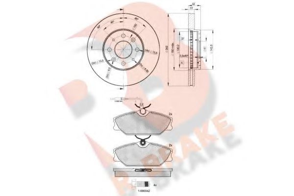 Set frana, frana disc