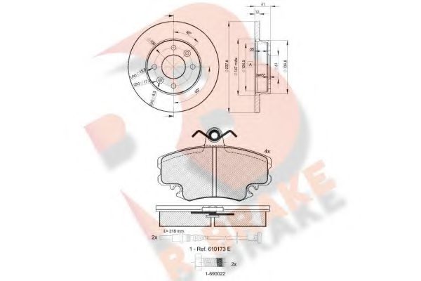 Set frana, frana disc