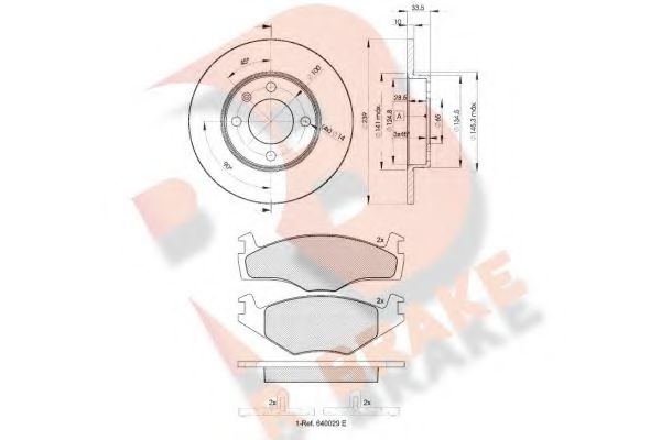 Set frana, frana disc