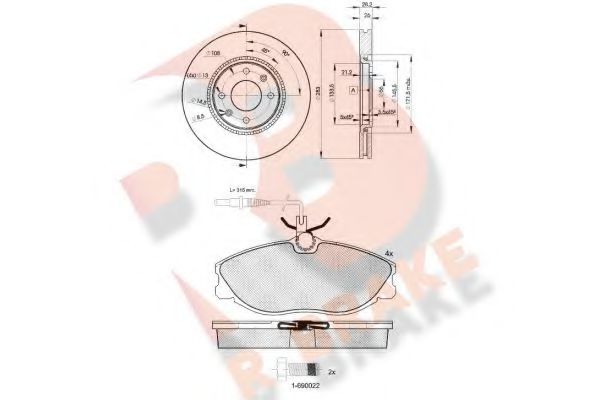 Set frana, frana disc