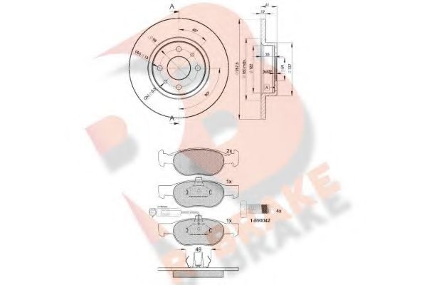 Set frana, frana disc