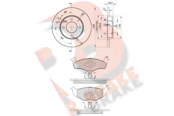 Set frana, frana disc