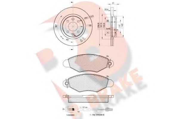 Set frana, frana disc