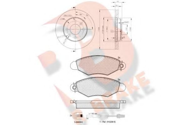 Set frana, frana disc