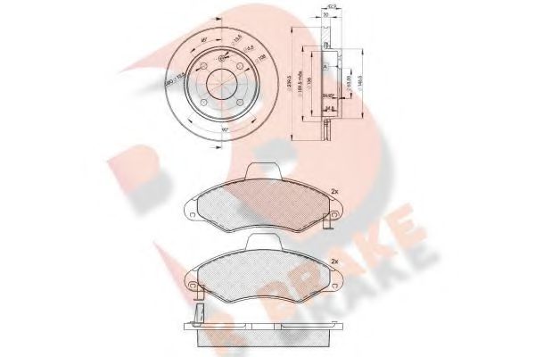 Set frana, frana disc