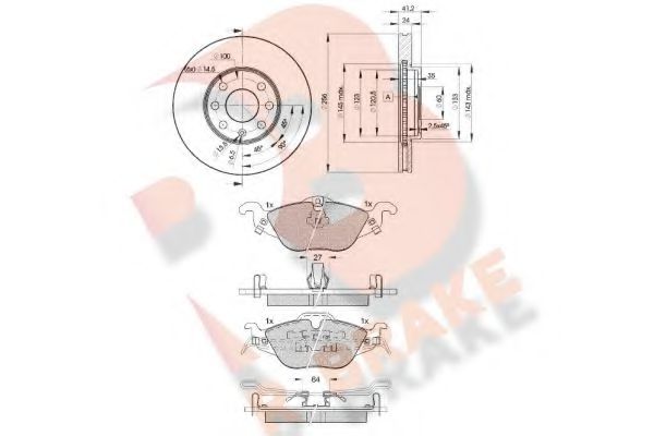 Set frana, frana disc