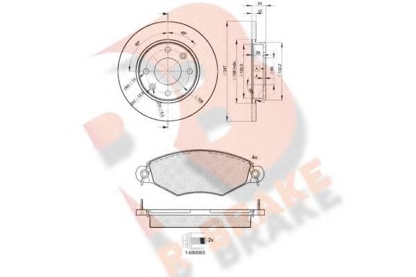 Set frana, frana disc