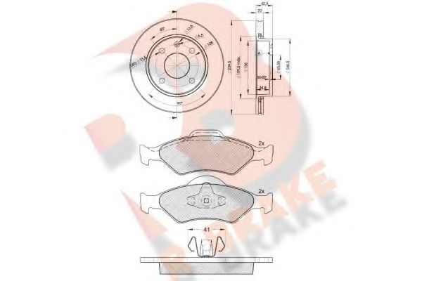 Set frana, frana disc